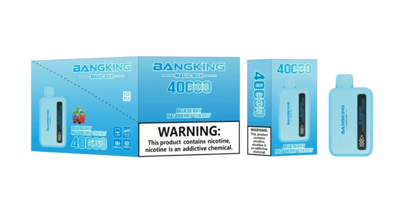 Euvapen Bang King Magic Box 40000 Puffs Blueberry Raspberry Cherry Flavor Image 017 Disposable Vape Device