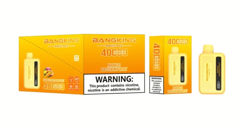 Euvapen Bang King Magic Box 40000 Puffs Mango Passion Fruit Flavor Image 009 Disposable Vape Device