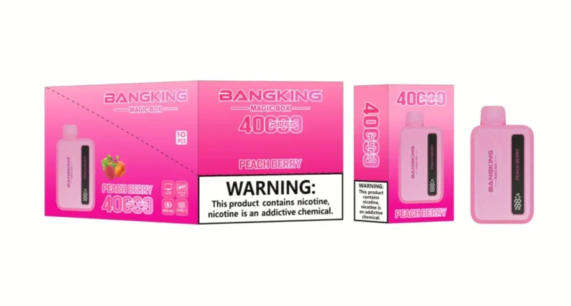 Euvapen Bang King Magic Box 40000 Puffs Peach Berry Flavor Image 007 Disposable Vape Device