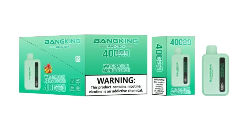Euvapen Bang King Magic Box 40000 Puffs Watermelon Mango Peach Flavor Image 015 Disposable Vape Device