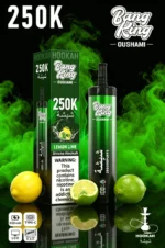 Euvapen Bang King Oushami Shisha Hookah 250000 Puffs Lemon Lime Flavor Image 004 Disposable Vape Device