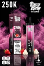 Euvapen Bang King Oushami Shisha Hookah 250000 Puffs Strawberry Ice Cream Flavor Image 010 Disposable Vape Device