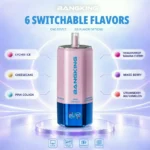 Euvapen Bang King Sixer 360000 Puffs 6 In 1 Flavor Combination 06 022 Disposable Vape Device