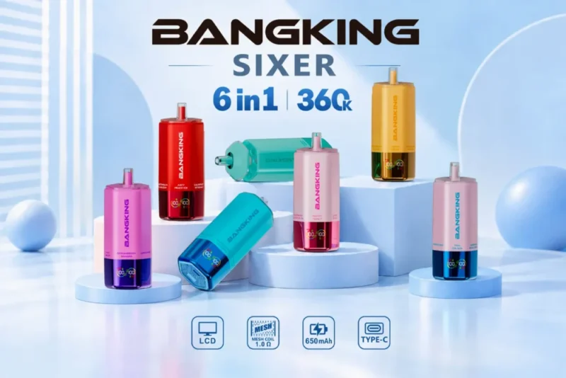 Euvapen Bang King Sixer 360000 Puffs 6 In 1 Marketing Image 001 Disposable Vape Device