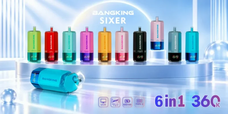 Euvapen Bang King Sixer 360000 Puffs 6 In 1 Marketing Image 002 Disposable Vape Device