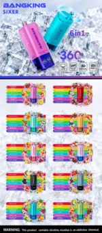 Euvapen Bang King Sixer 360000 Puffs 6 In 1 Marketing Image 005 Disposable Vape Device