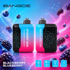 Euvapen Bangde Starry 60000 Puffs Blackberry Blueberry Flavor Product Image 006 Disposable Vape Device