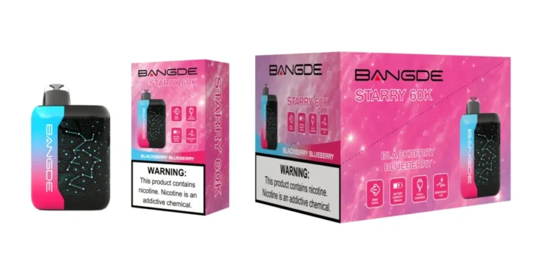 Euvapen Bangde Starry 60000 Puffs Blackberry Blueberry Flavor Product Image 007 Disposable Vape Device
