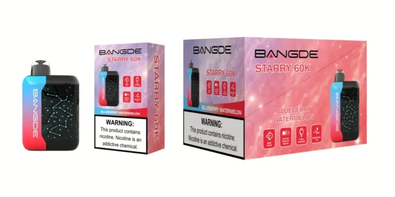 Euvapen Bangde Starry 60000 Puffs Blueberry Watermelon Flavor Product Image 011 Disposable Vape Device
