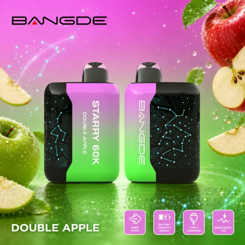 Euvapen Bangde Starry 60000 Puffs Double Apple Flavor Product Image 018 Disposable Vape Device