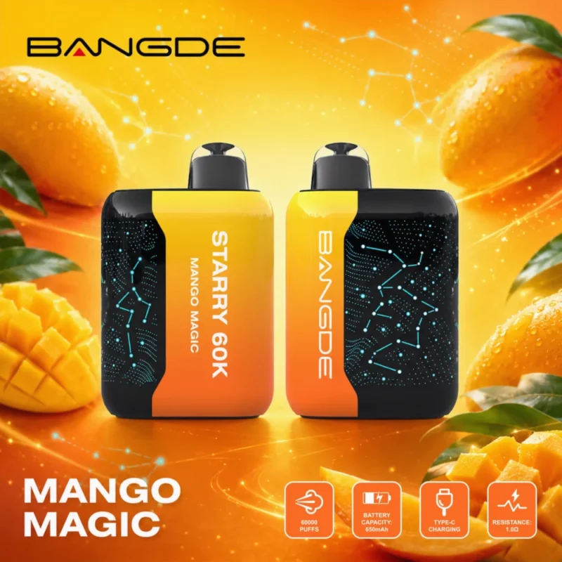 Euvapen Bangde Starry 60000 Puffs Mango Magic Flavor Product Image 014 Disposable Vape Device