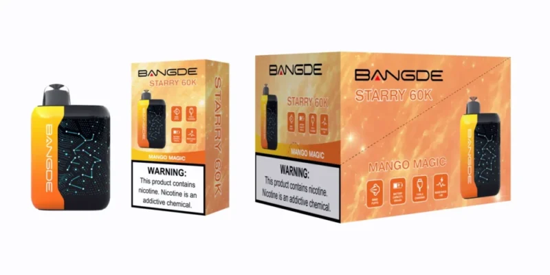 Euvapen Bangde Starry 60000 Puffs Mango Magic Flavor Product Image 015 Disposable Vape Device