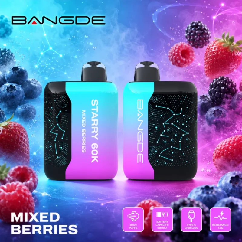 Euvapen Bangde Starry 60000 Puffs Mixed Berries Flavor Product Image 008 Disposable Vape Device