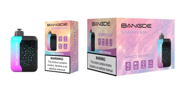 Euvapen Bangde Starry 60000 Puffs Mixed Berries Flavor Product Image 009 Disposable Vape Device