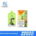 Euvapen Fumot Digital 22000 Puffs Kiwi Passion Fruit Guava Flavor Product Image 007 Disposable Vape Device