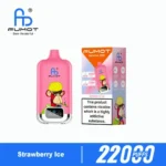 Euvapen Fumot Digital 22000 Puffs Strawberry Ice Flavor Product Image 008 Disposable Vape Device