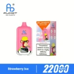 Euvapen Fumot Digital 22000 Puffs Strawberry Ice Flavor Product Image 009 Disposable Vape Device