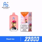 Euvapen Fumot Digital Box 22000 Puffs Peach Ice Flavor Product Image 015 Disposable Vape Device