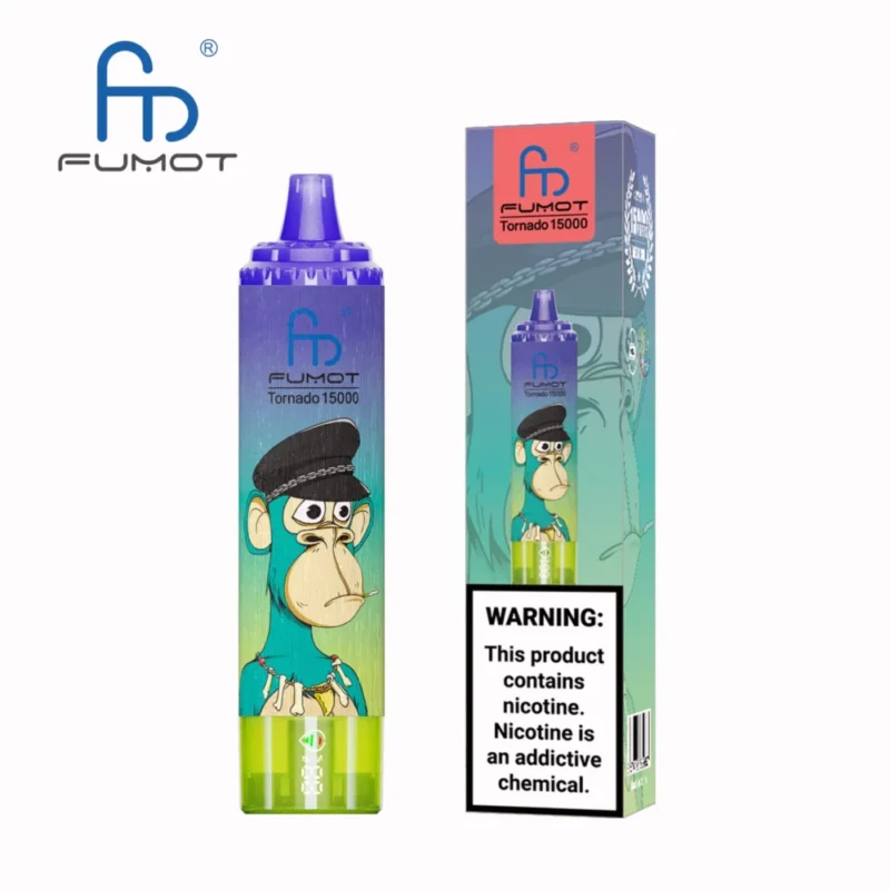 Euvapen Fumot Sv Randm Tornado 15000 Puffs Diceposable Vape Blueberry Bubblegum Image Disposable Device