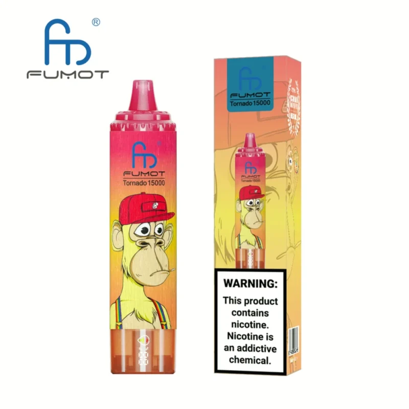 Euvapen Fumot Sv Randm Tornado 15000 Puffs Diceposable Vape Strawberry Red Bull Image Disposable Device