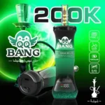 Euvapen Qq Bang Shisha 200000 Puffs Lemon Mint 007 Disposable Vape Device