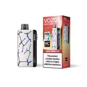 Euvapen Vozol Neon 45k 45000 Puffs Berry Cherry Lime White Background Product Image 018 Eu Warehouse Disposable Vape Dev