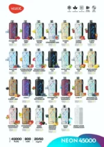Euvapen Vozol Neon 45k 45000 Puffs S Licet White Background Product Image 023 Eu Warehouse Disposable Vape Device