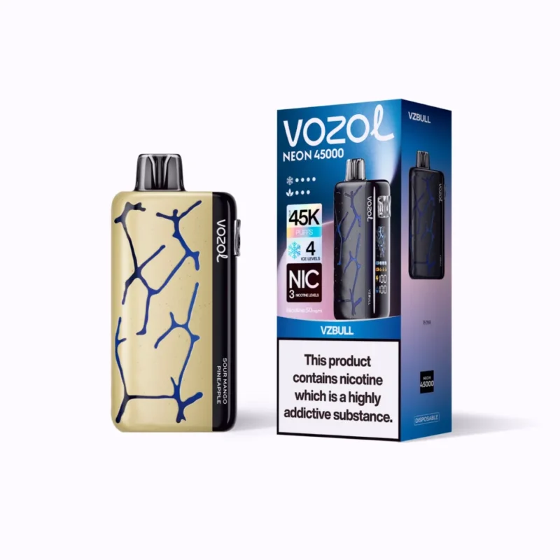 Euvapen Vozol Neon 45k 45000 Puffs Vzbull White Background Product Image 025 Eu Warehouse Disposable Vape Device