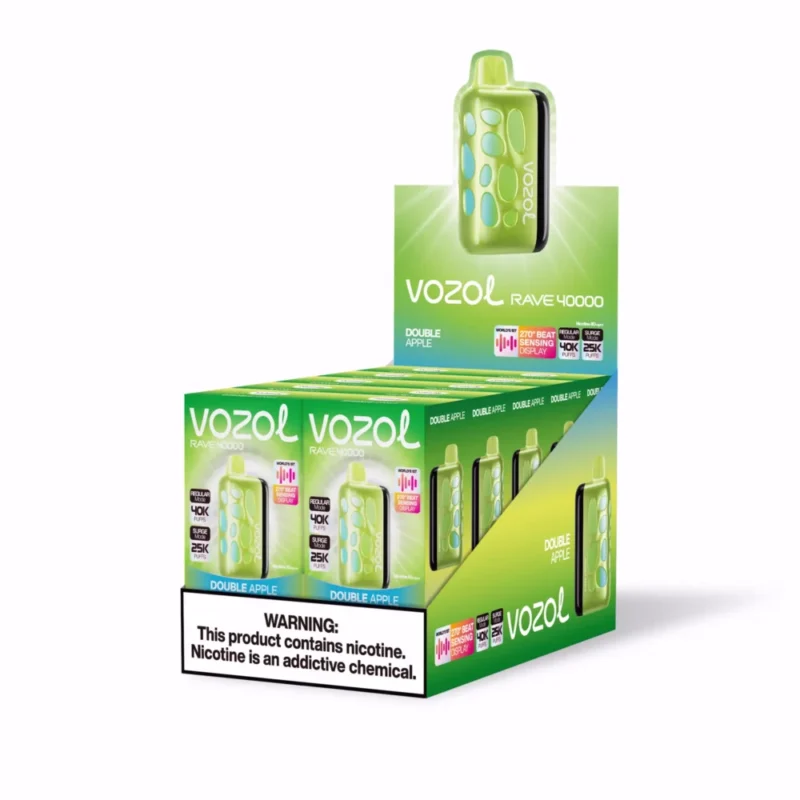 Euvapen Vozol Sv Rave 40000 Puffs Double Apple Middle Package 059 Eu Warehouse Image Disposable Vape Device