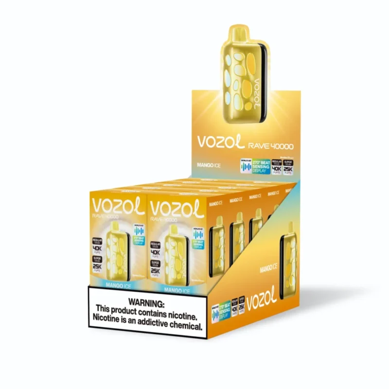 Euvapen Vozol Sv Rave 40000 Puffs Mango Ice Middle Package 062 Eu Warehouse Image Disposable Vape Device