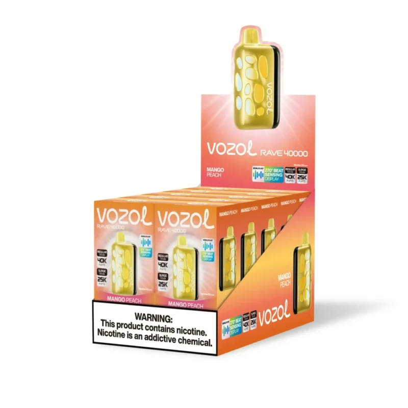 Euvapen Vozol Sv Rave 40000 Puffs Mango Peach Middle Package 063 Eu Warehouse Image Disposable Vape Device
