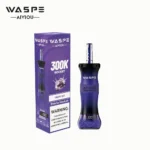 Euvapen Waspe Shiceha Hookah 300k 300000 Puffs Grape Ice Produktansicht Product Image 091 Eu Lager Disposable Vape Devic