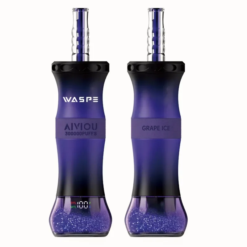 Euvapen Waspe Shiceha Hookah 300k 300000 Puffs Grape Ice Produktansicht Product Image 093 Eu Lager Disposable Vape Devic