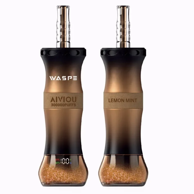 Euvapen Waspe Shiceha Hookah 300k 300000 Puffs Lemon Mint Produktansicht Product Image 094 Eu Lager Disposable Vape Devi