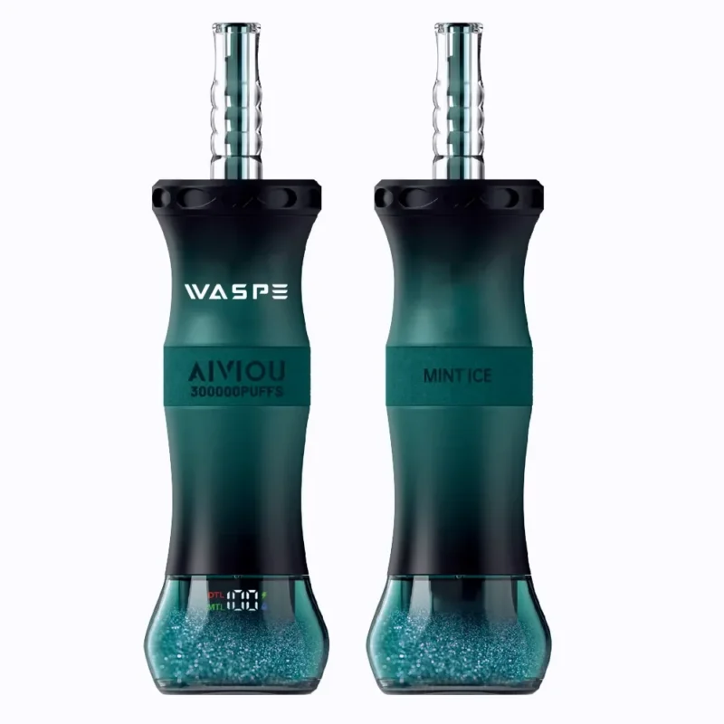 Euvapen Waspe Shiceha Hookah 300k 300000 Puffs Mint Ice Produktansicht Product Image 103 Eu Lager Disposable Vape Device