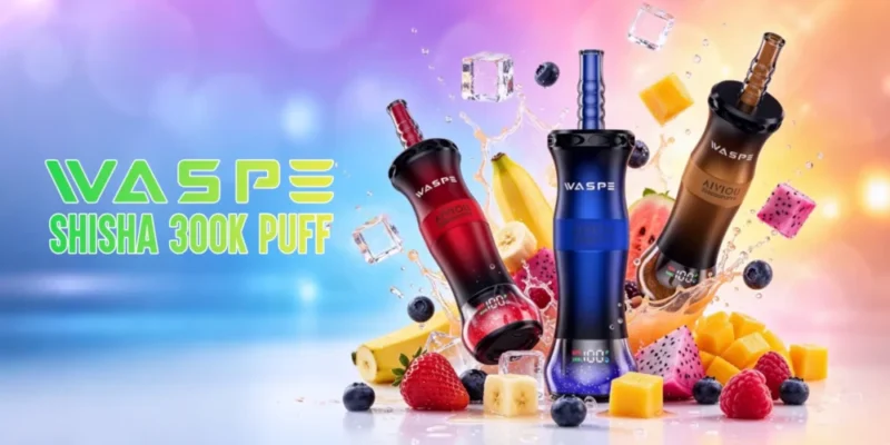 Euvapen Waspe Shiceha Hookah 300k 300000 Puffs Multi Color Product Banner Image 109 Eu Lager Disposable Vape Device