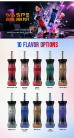 Euvapen Waspe Shiceha Hookah 300k 300000 Puffs Ten Options Chart Product Image 114 Eu Lager Disposable Vape Device